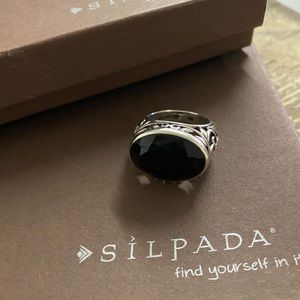 Silpada Black Chalcedony Ring